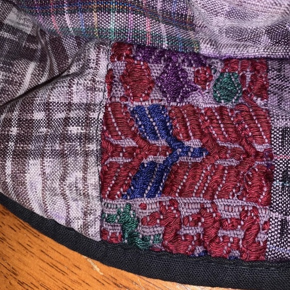 Handmade Bucket Hat Made In Gautemala Patchwork - Picture 10 of 10